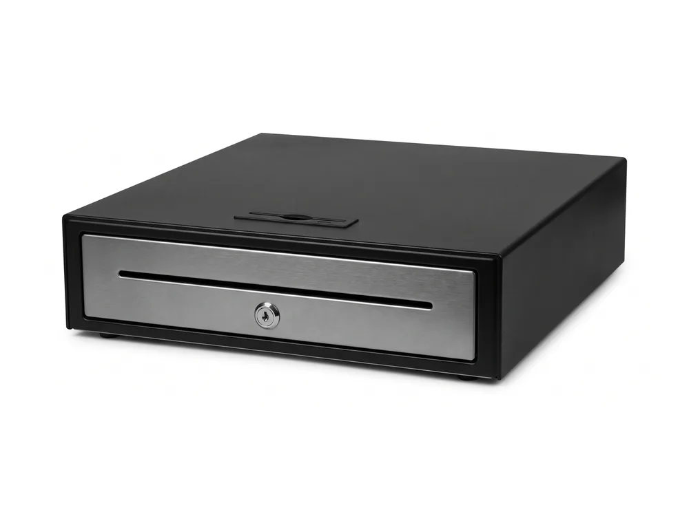 Compact Cash Drawer — POS hardware supplied and installed in Delhi NCR