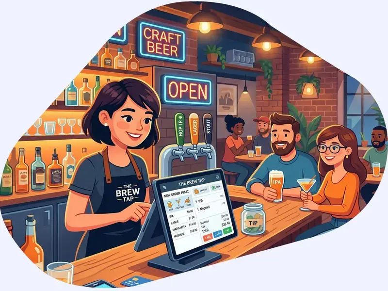 POS system for bar & pub — billing, inventory and reporting