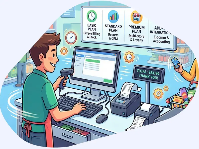 POS system for mobile phone shop — billing, inventory and reporting