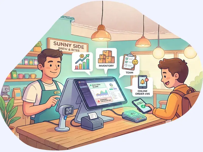 POS system for small business — billing, inventory and reporting