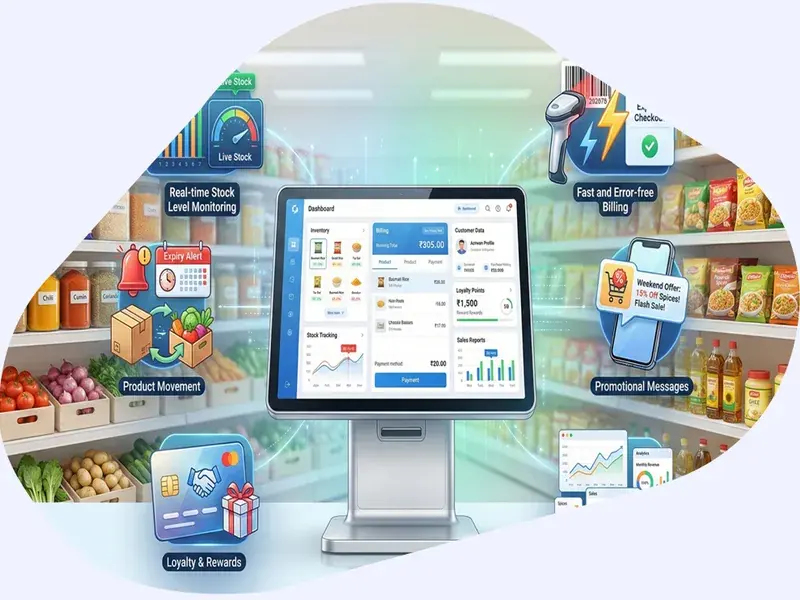 POS system for supermarket — billing, inventory and reporting